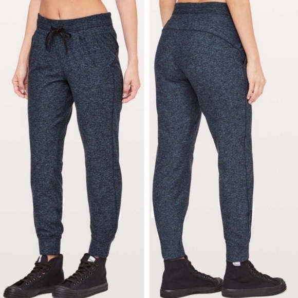 Lululemon Ready To Rulu Pant Heathered True Navy / Black Size 6 - Picture 5 of 5